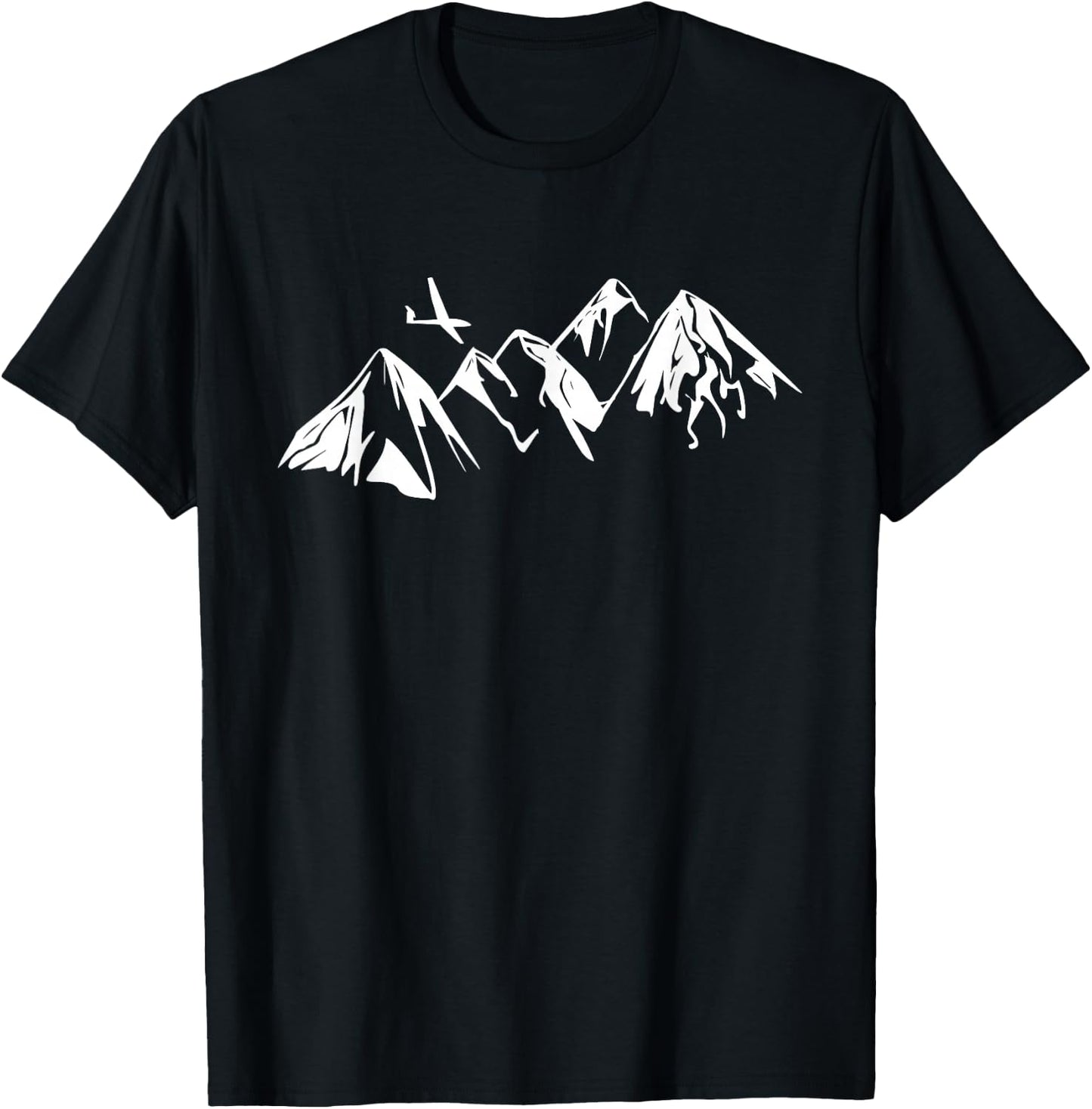 Glider Aviator Mountain Plane Gift Glider T-Shirt - T-Shirt | Black