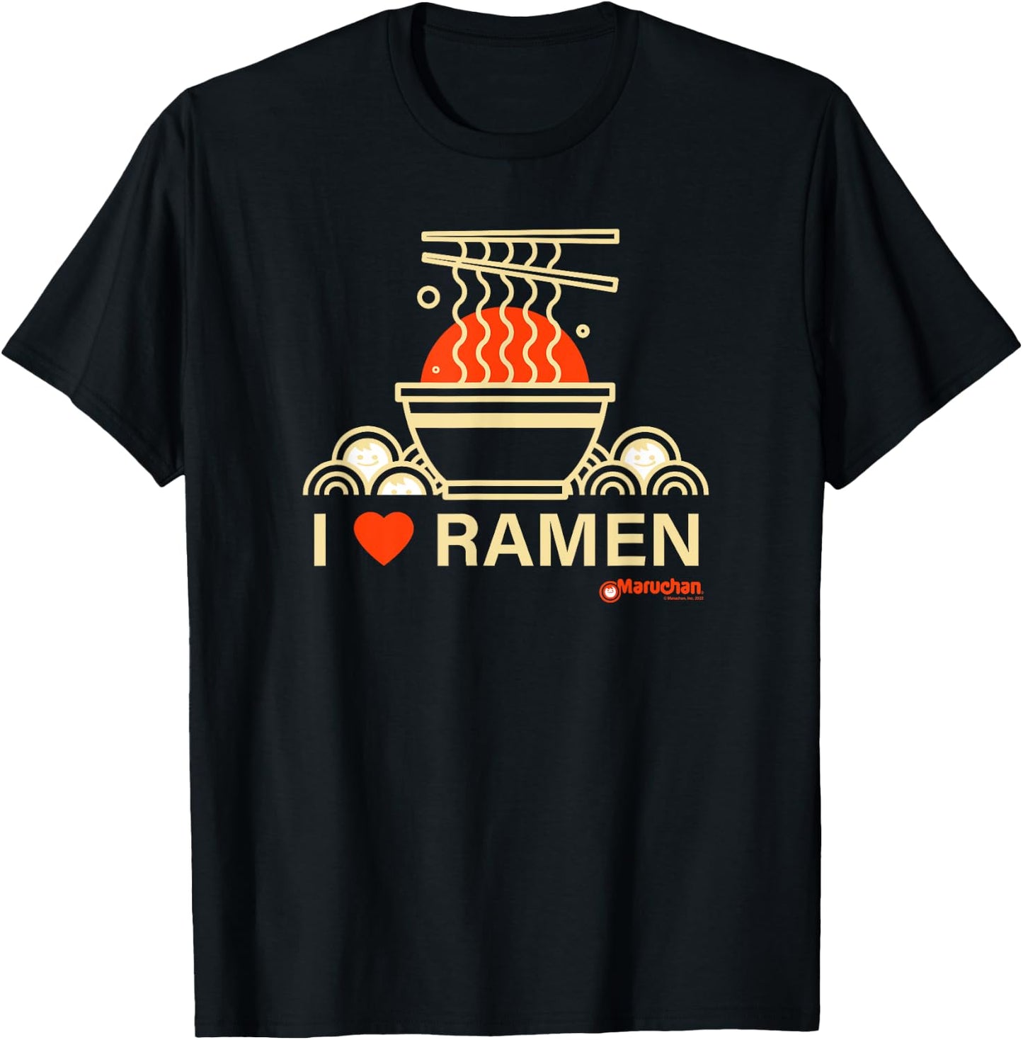 Maruchan I Heart Ramen Noodle Bowl Poster T-Shirt - T-Shirt | Black