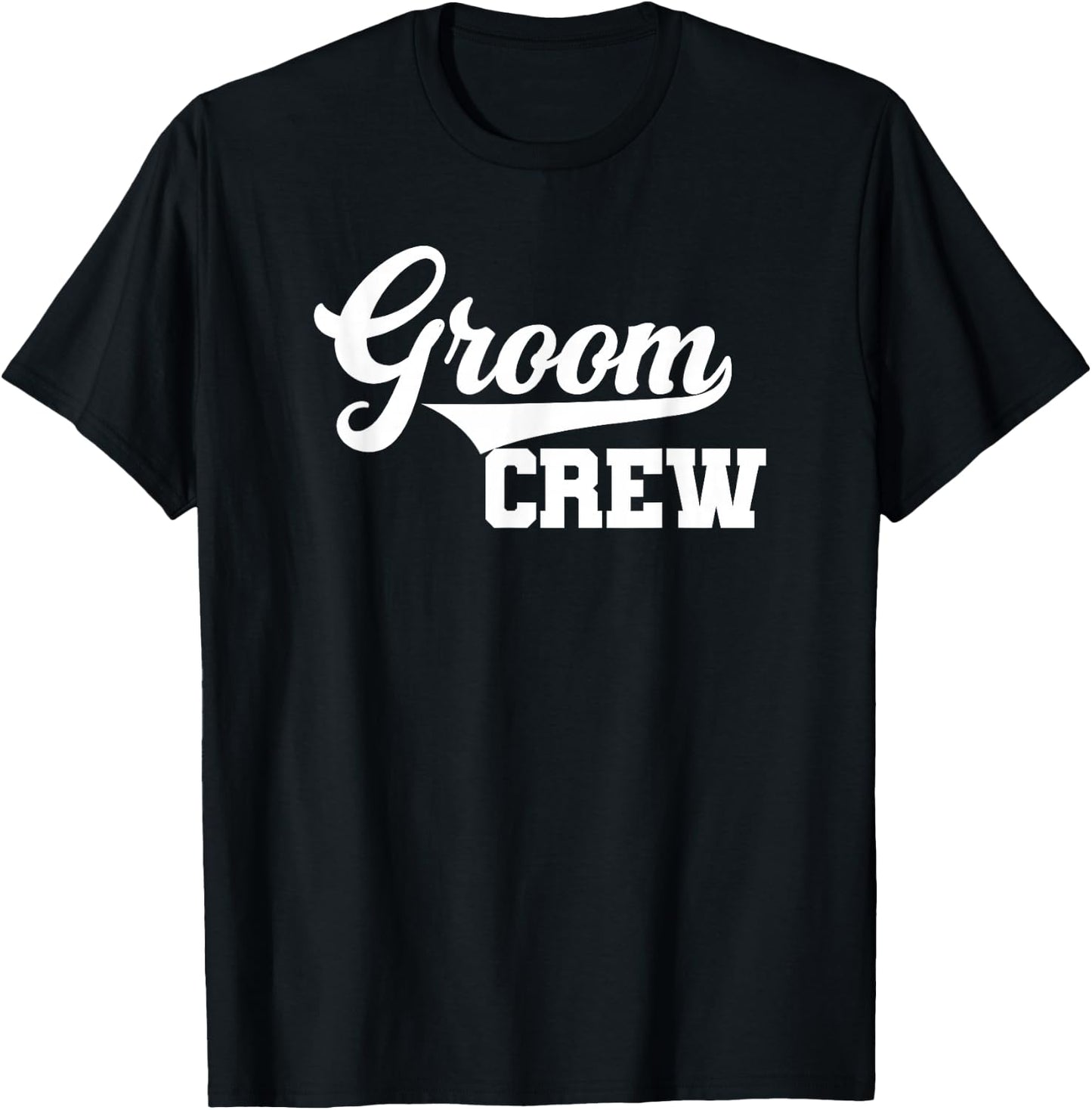 Groom Crew, Bachelor Party, Wedding, Men, Family Matching T-Shirt - T-Shirt | Black