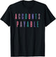 Accounts Payable Colorful Retro Cute T-Shirt - T-Shirt | Black