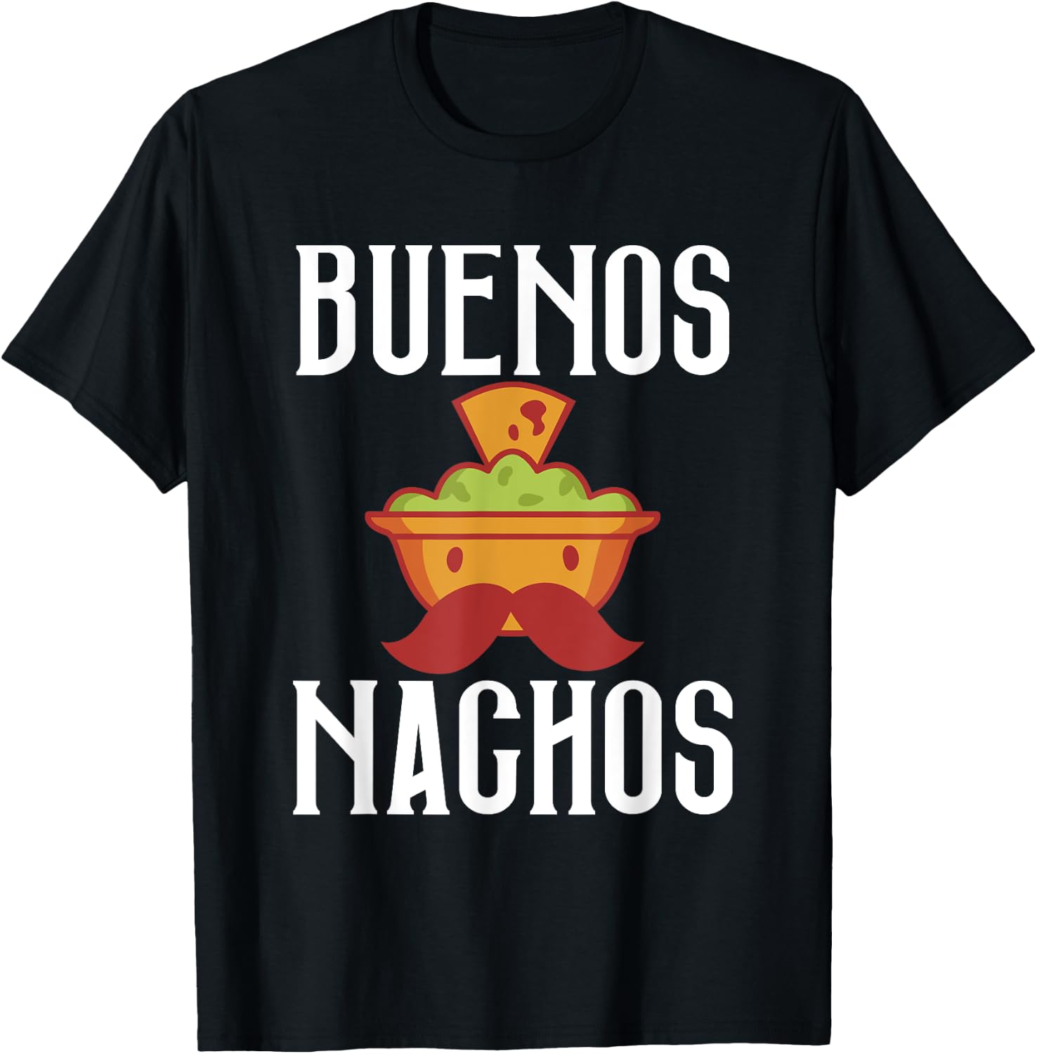 Buenos Nachos Snack Food Mexican T-Shirt - T-Shirt | Black