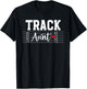 Track Aunt Proud Track And Field Aunt Track Auntie T-Shirt - T-Shirt | Black