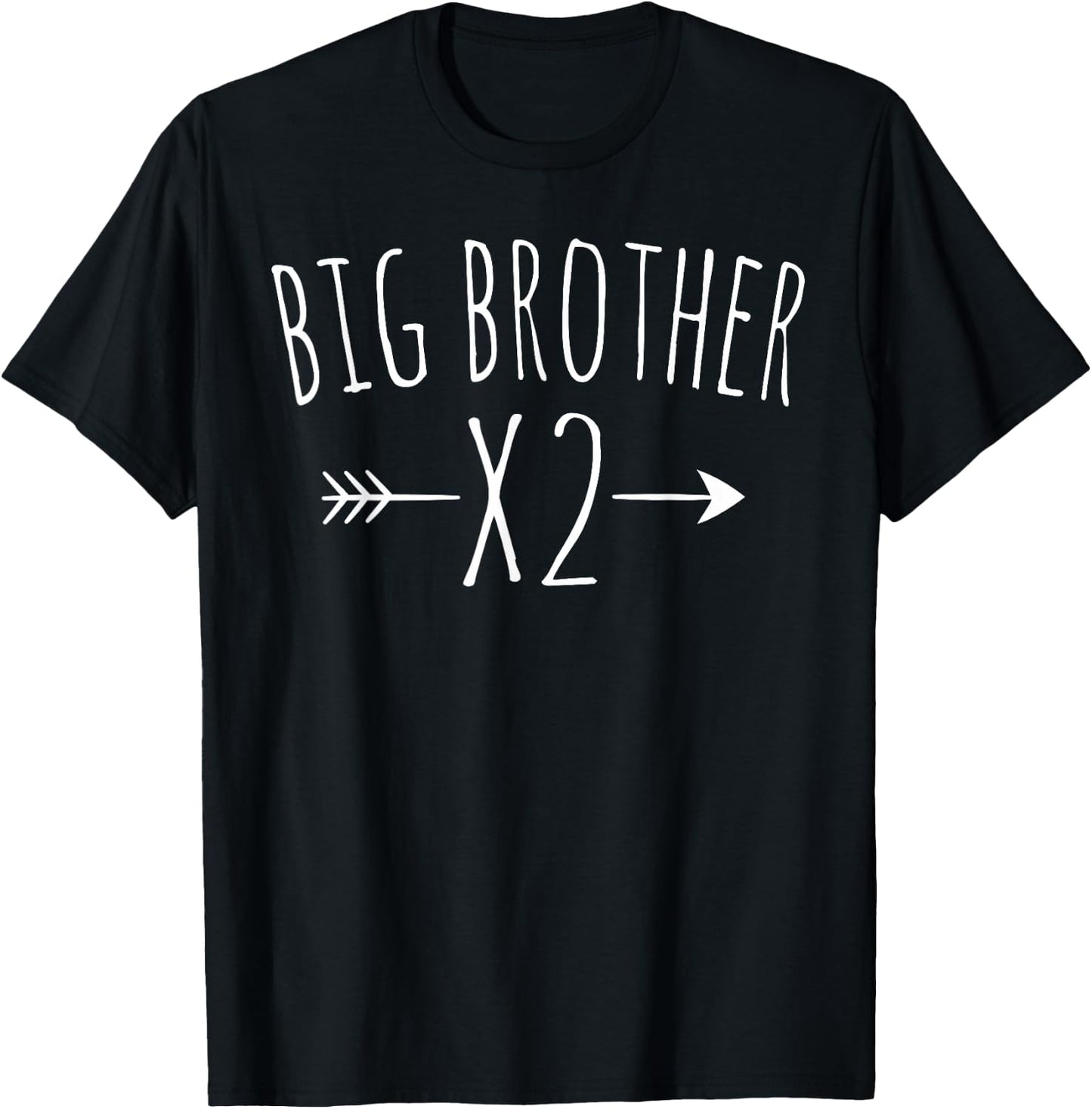 Big Brother X2 Big Bro Again Arrow Sibling Boys T-Shirt - T-Shirt | Black