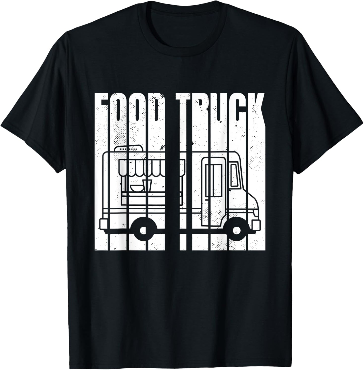 Vintage Food Truck T-Shirt - T-Shirt | Black