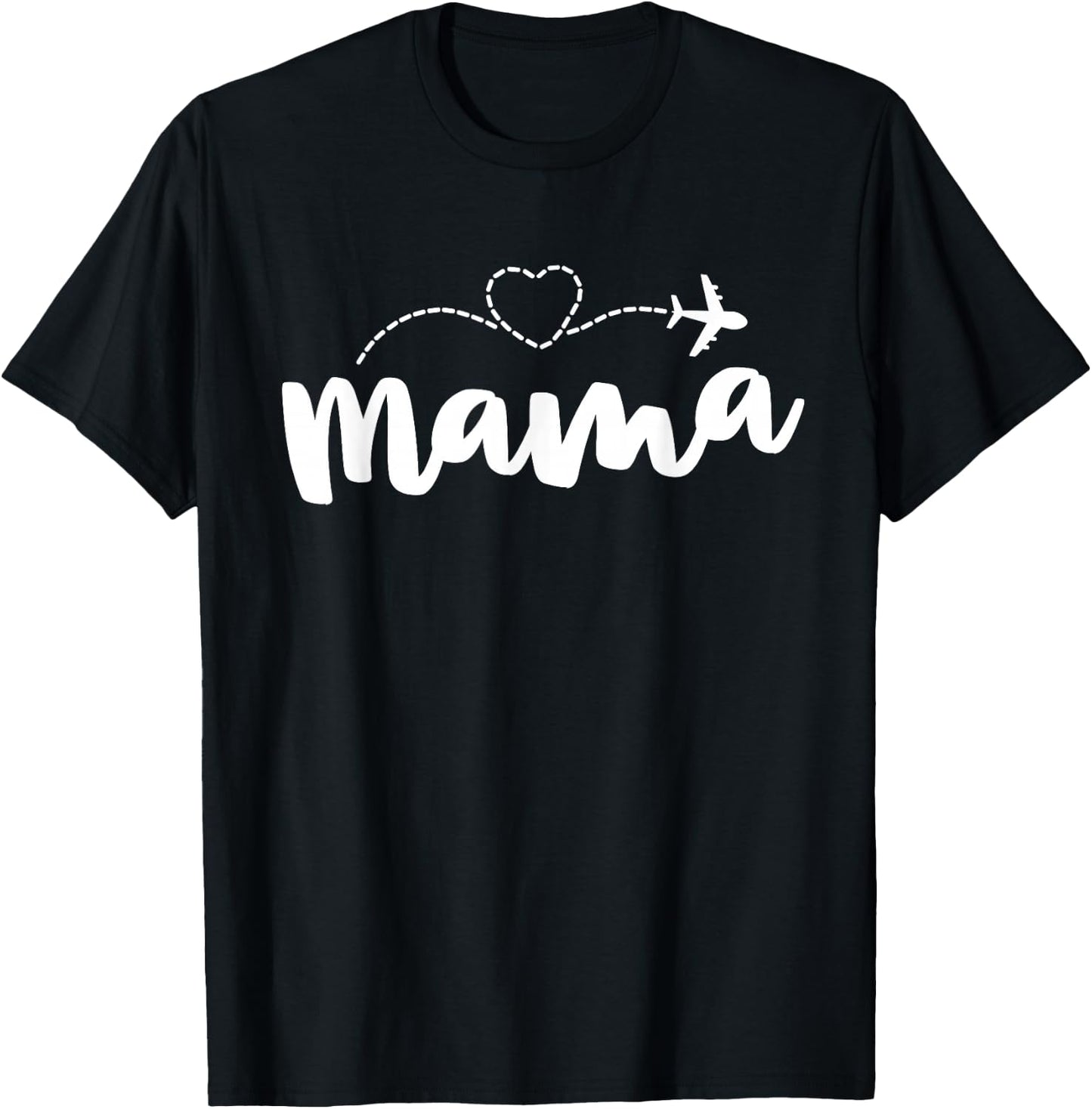 Mama Flight Attendant Shirts Mum Mother's Day T-Shirt - T-Shirt | Black