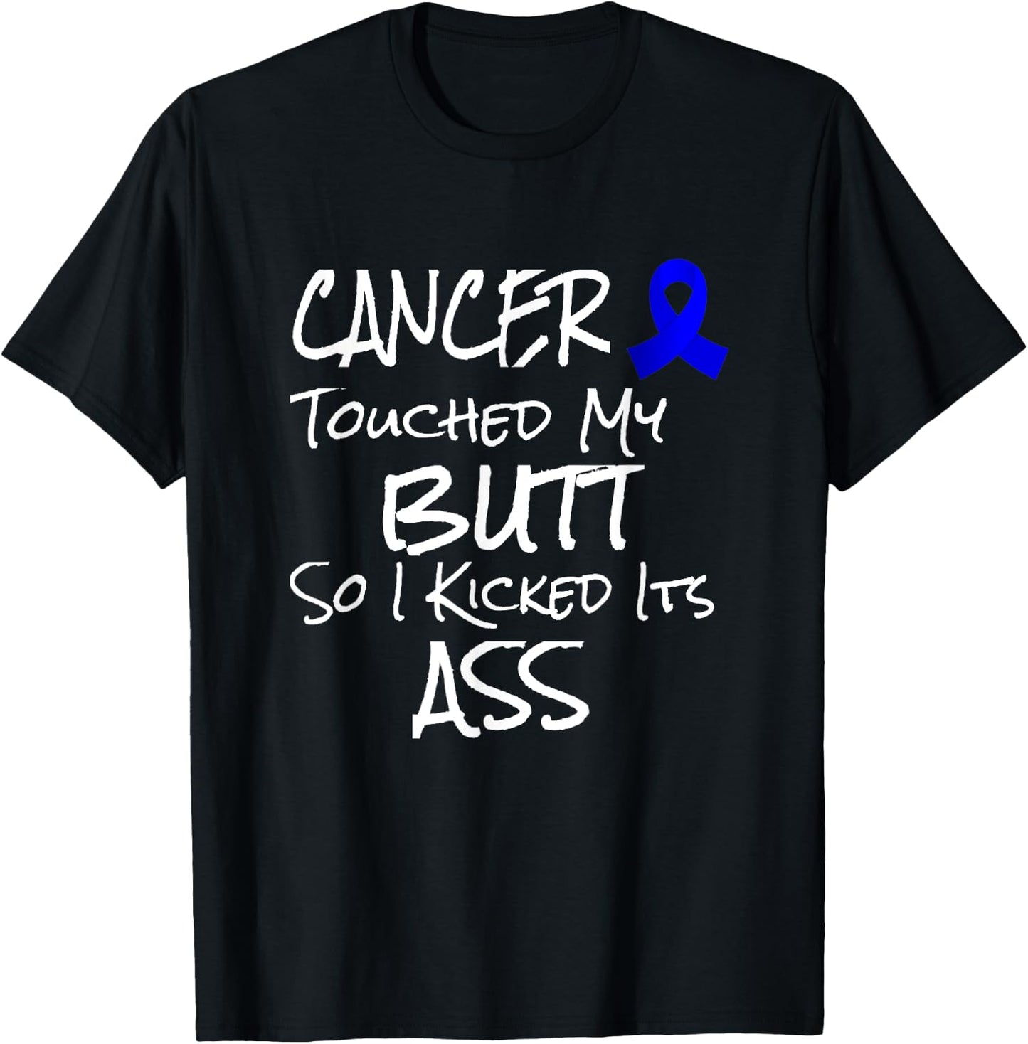 Funny Colon Cancer Survivor Prize Funny Prostate Joke T-Shirt - T-Shirt | Black