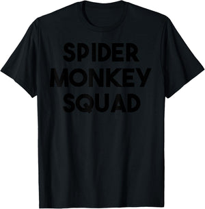Spider Monkey Lover Funny - Spider Monkey Squad T-Shirt - T-Shirt | Black