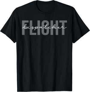 Flight Dispatcher Aviation T-Shirt - T-Shirt | Black