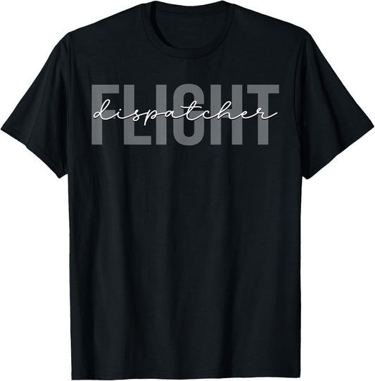 Flight Dispatcher Aviation T-Shirt - T-Shirt | Black