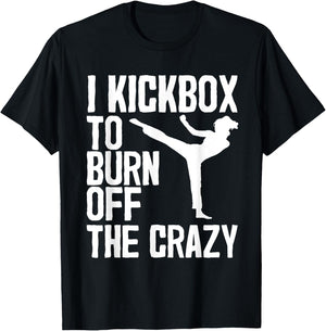 Cool Kickboxing Women Kickboxer Jab Workout Fitness T-Shirt - T-Shirt | Black