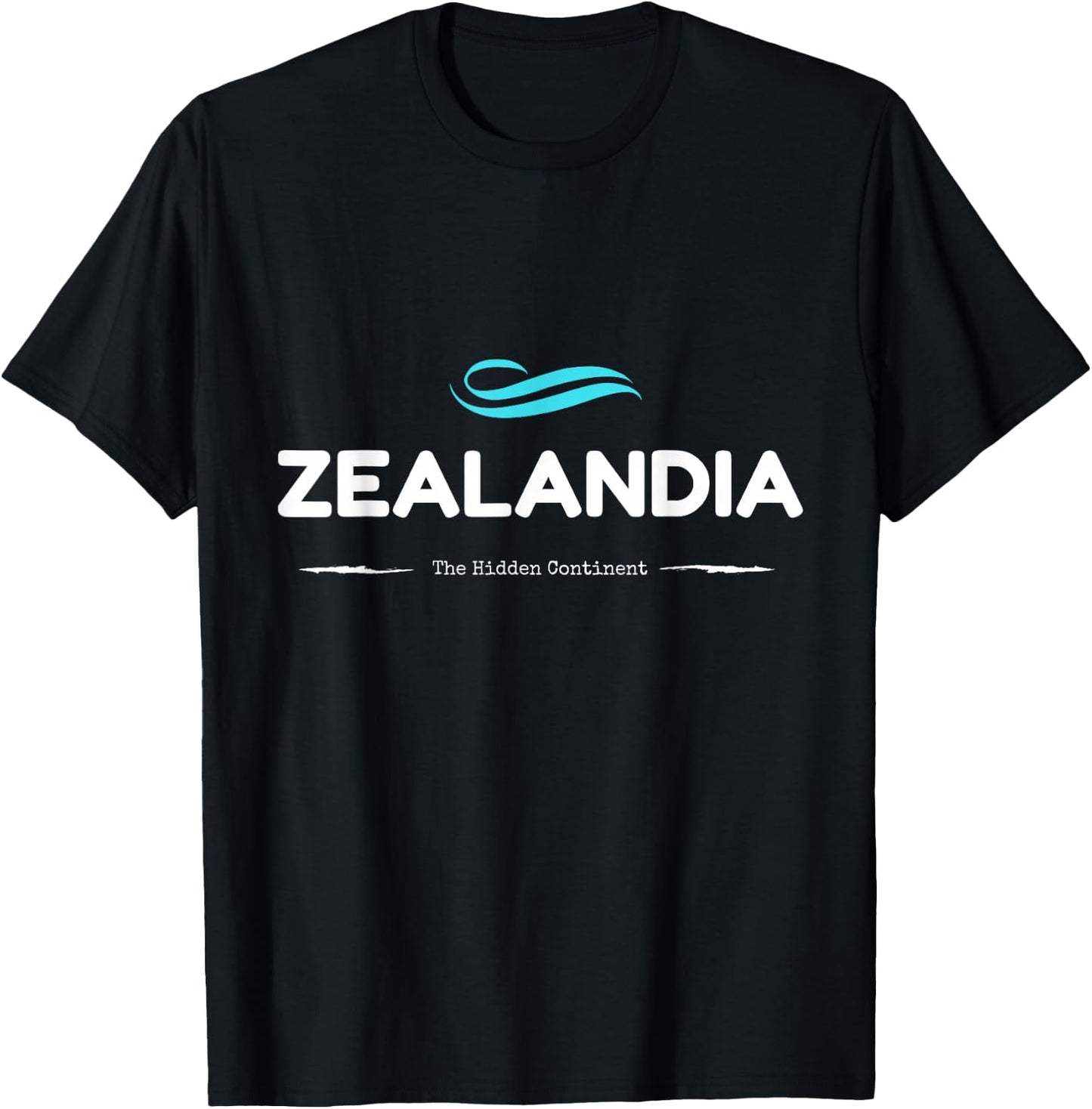 Zealandia - The Hidden Continent T-Shirt - T-Shirt | Black