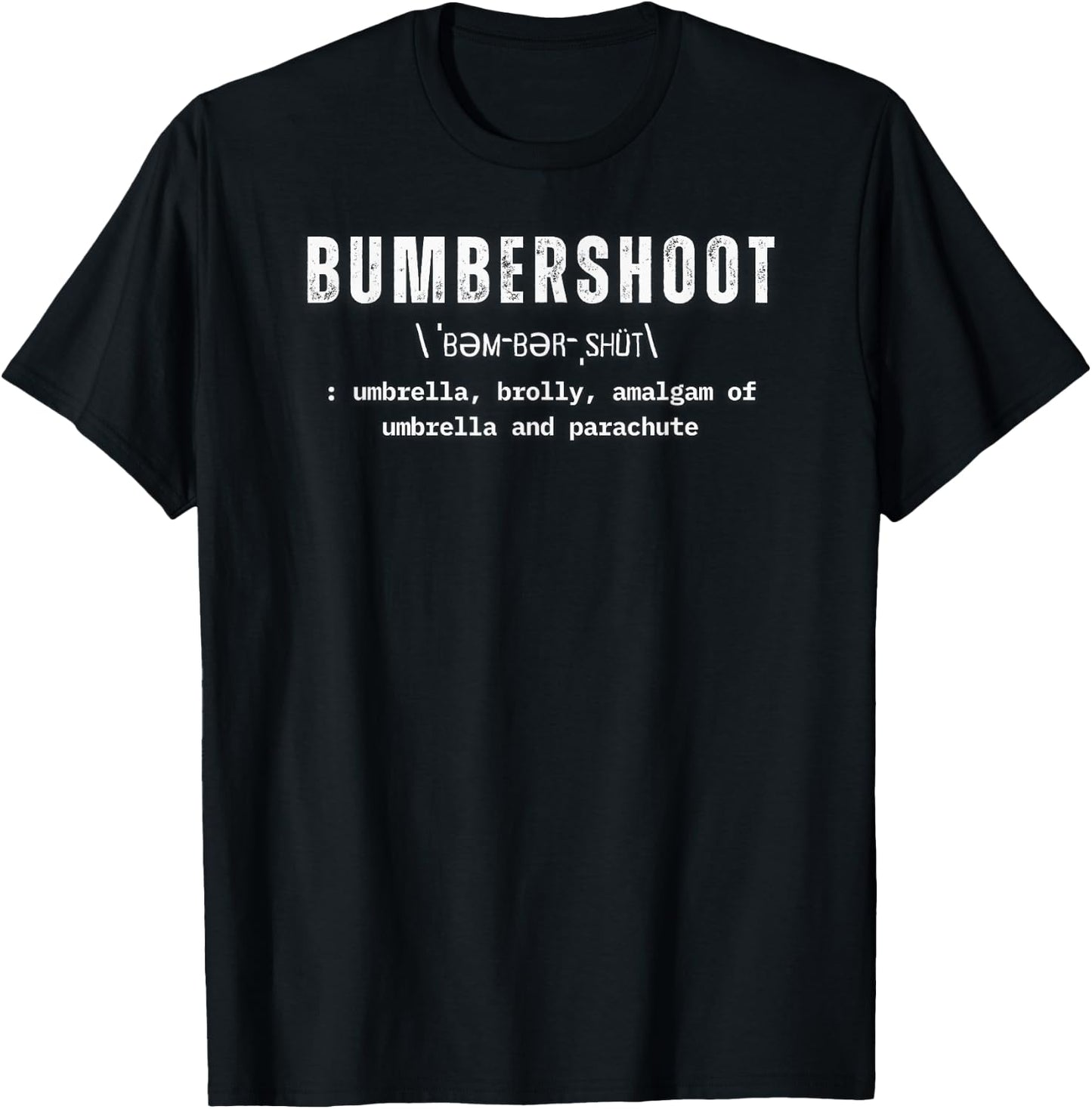 BUMBERSHOOT | Umbrella, Brolly T-Shirt - T-Shirt | Black