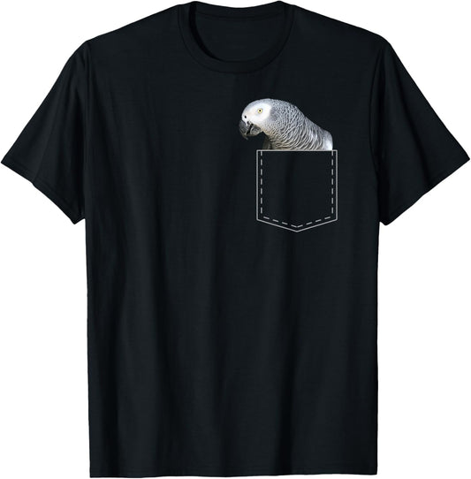 African Grey Parrot African Grey Parrot T-Shirt - T-Shirt | Black
