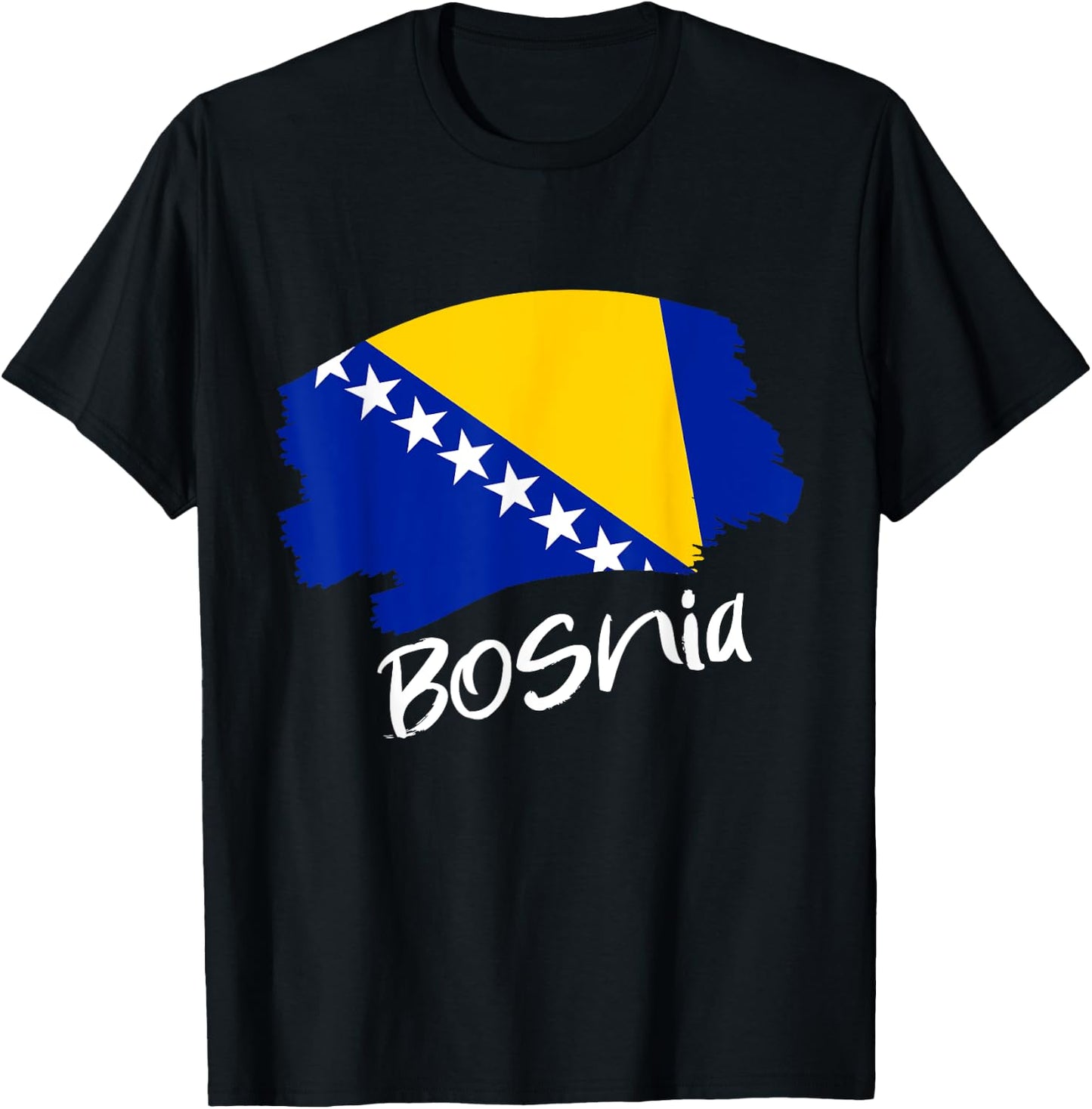 Bosnian Flag Bosnia and Herzegovina T-Shirt - T-Shirt | Black