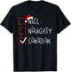 Nice Naughty Canadian Christmas Canada Roots Heritage T-Shirt - T-Shirt | Black