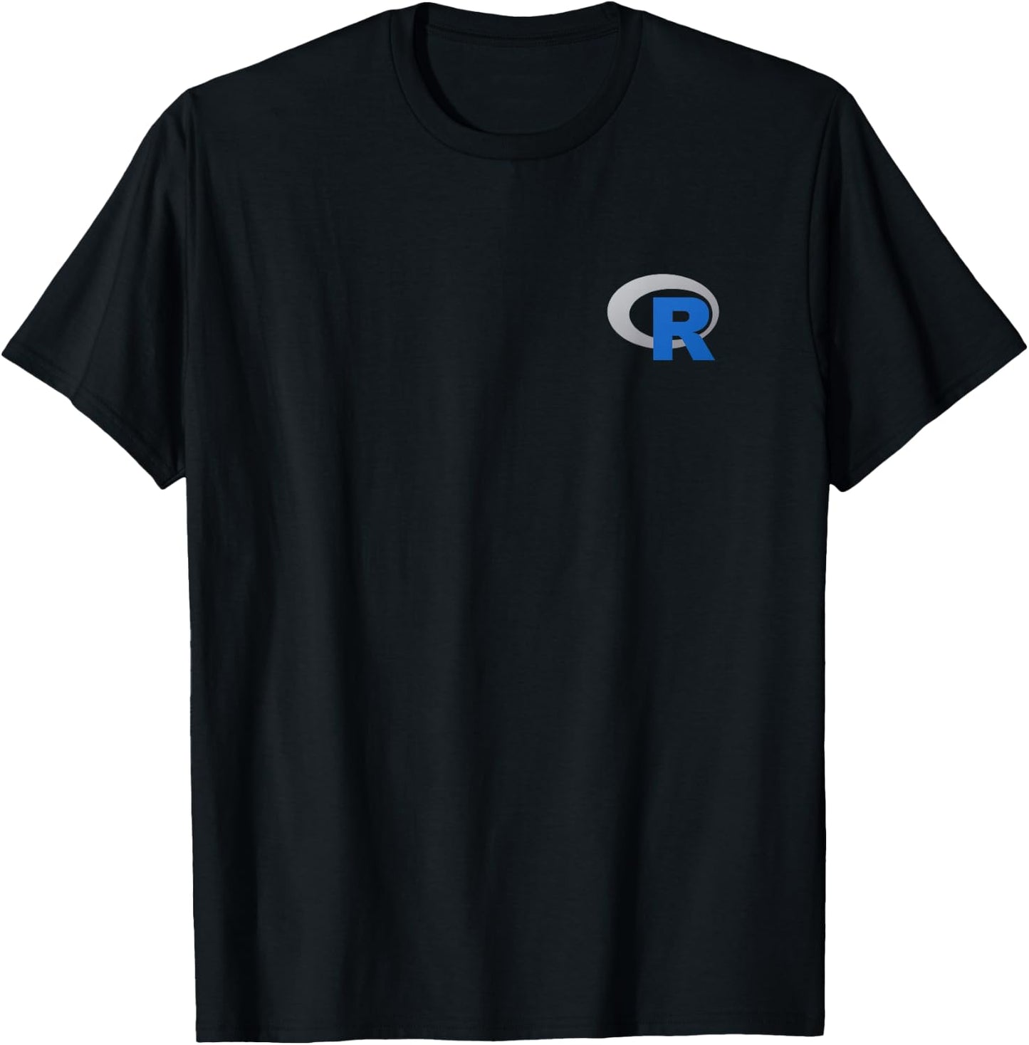 R with Logo for R Programmers Developers T-Shirt - T-Shirt | Black