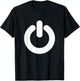 Power Button T Shirt & Gifts Power Button T-Shirt - T-Shirt | Black