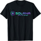 Colorful Solana SOL Crypto Blockchain Logo Proof Of History T-Shirt - T-Shirt | Black
