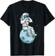 Harmonica Player Kids Astronaut Musician Harmonica T-Shirt - T-Shirt | Black