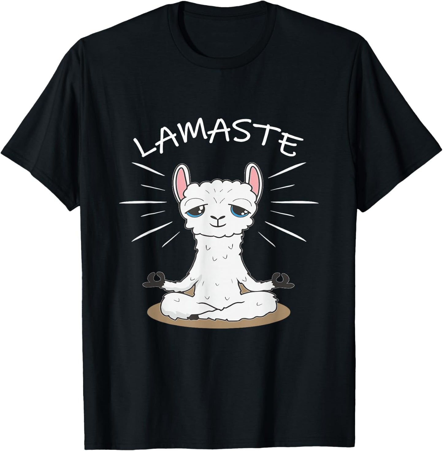 Lamaste Lama Yoga Meditation Om T-Shirt - T-Shirt | Black
