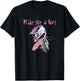 Motocross Shirt Women Dirt Bike Girls RIDE LIKE A GIRL T-Shirt - T-Shirt | Black