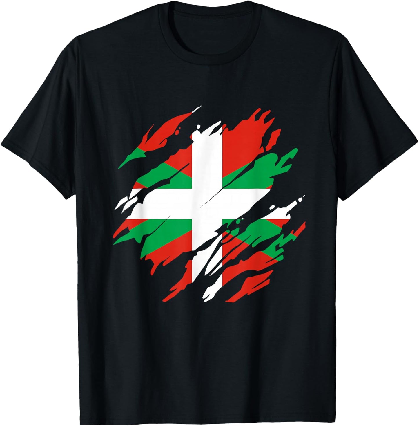 Basque Country Flag T-Shirt - T-Shirt | Black