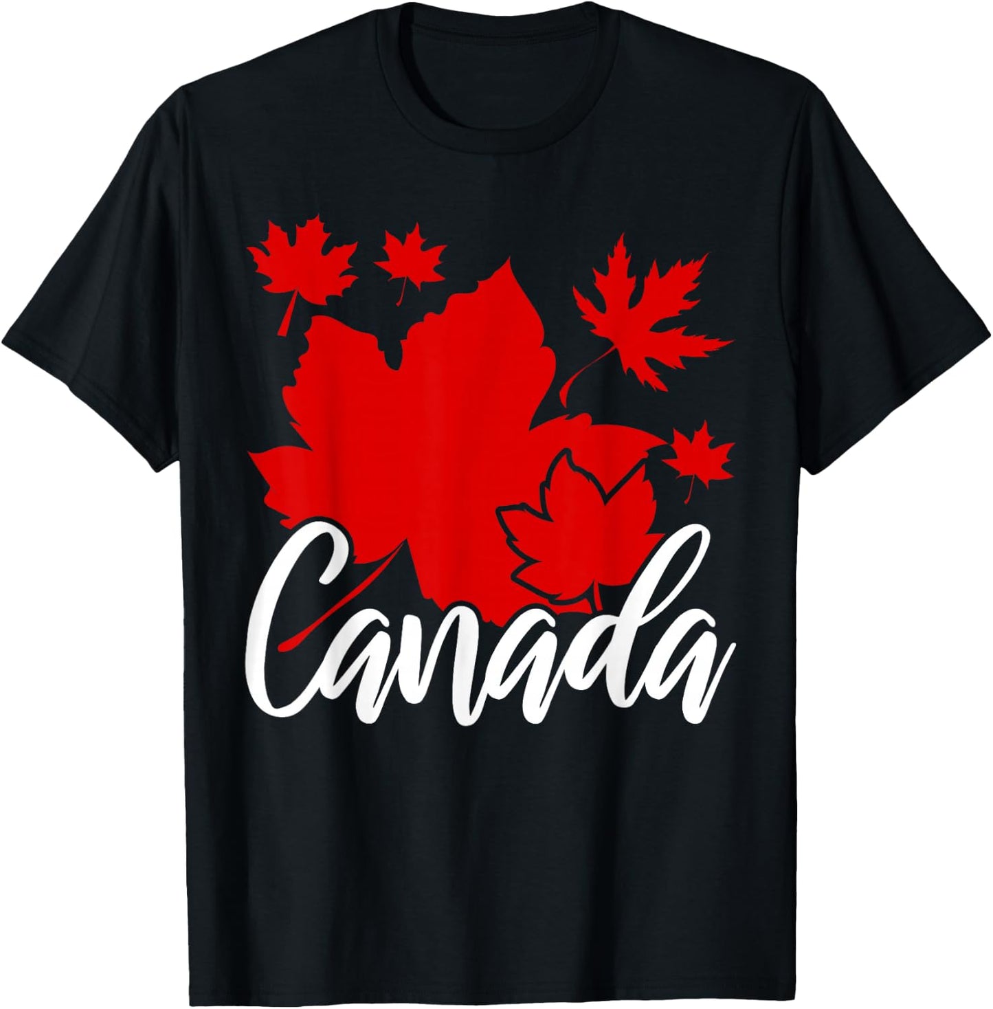 Canadian Maple Leaf Canadian Canada T-Shirt - T-Shirt | Black
