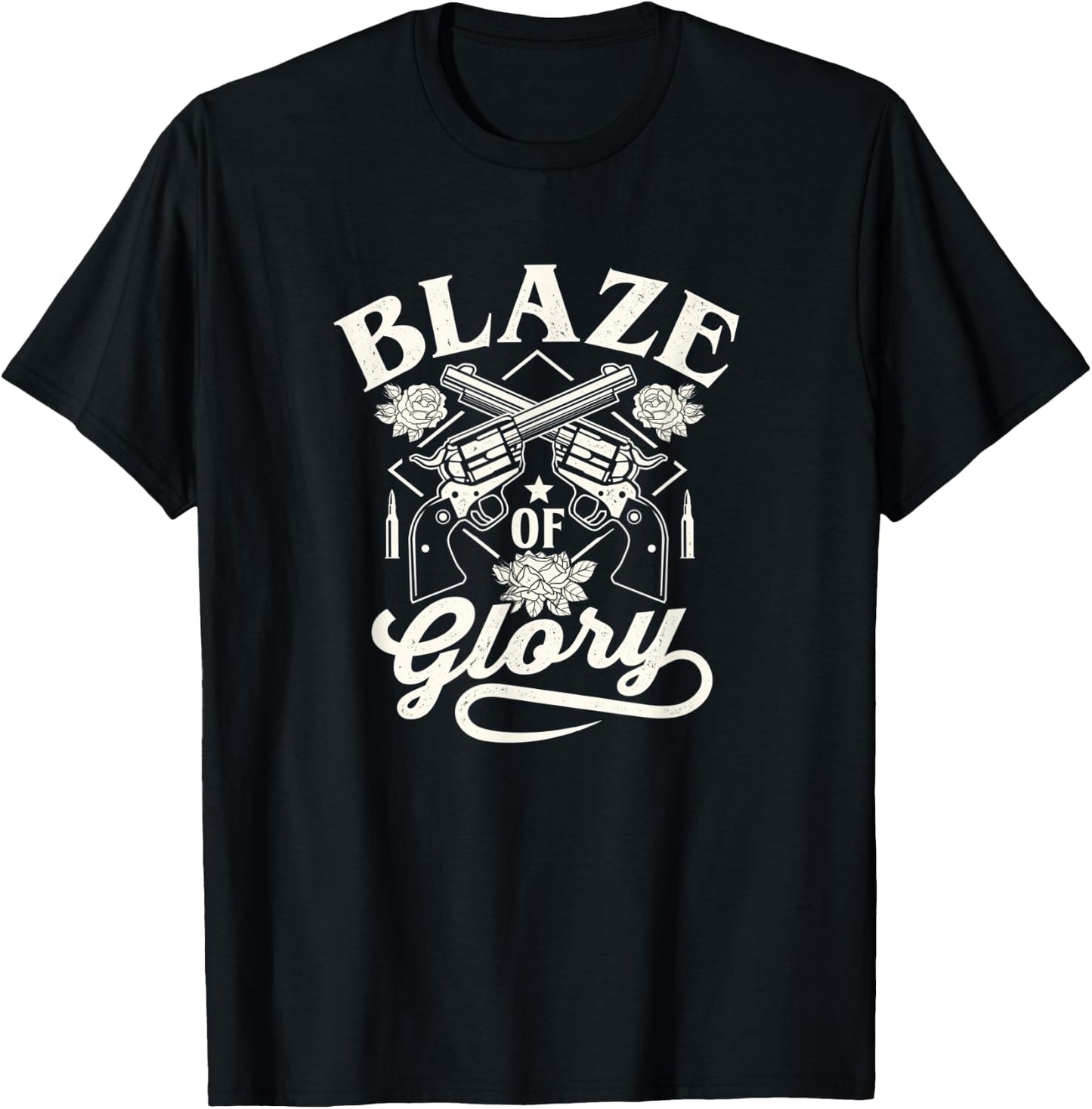 Summer Blaze of glory country rodeo 4th of July Women Men T-Shirt - T-Shirt | Black
