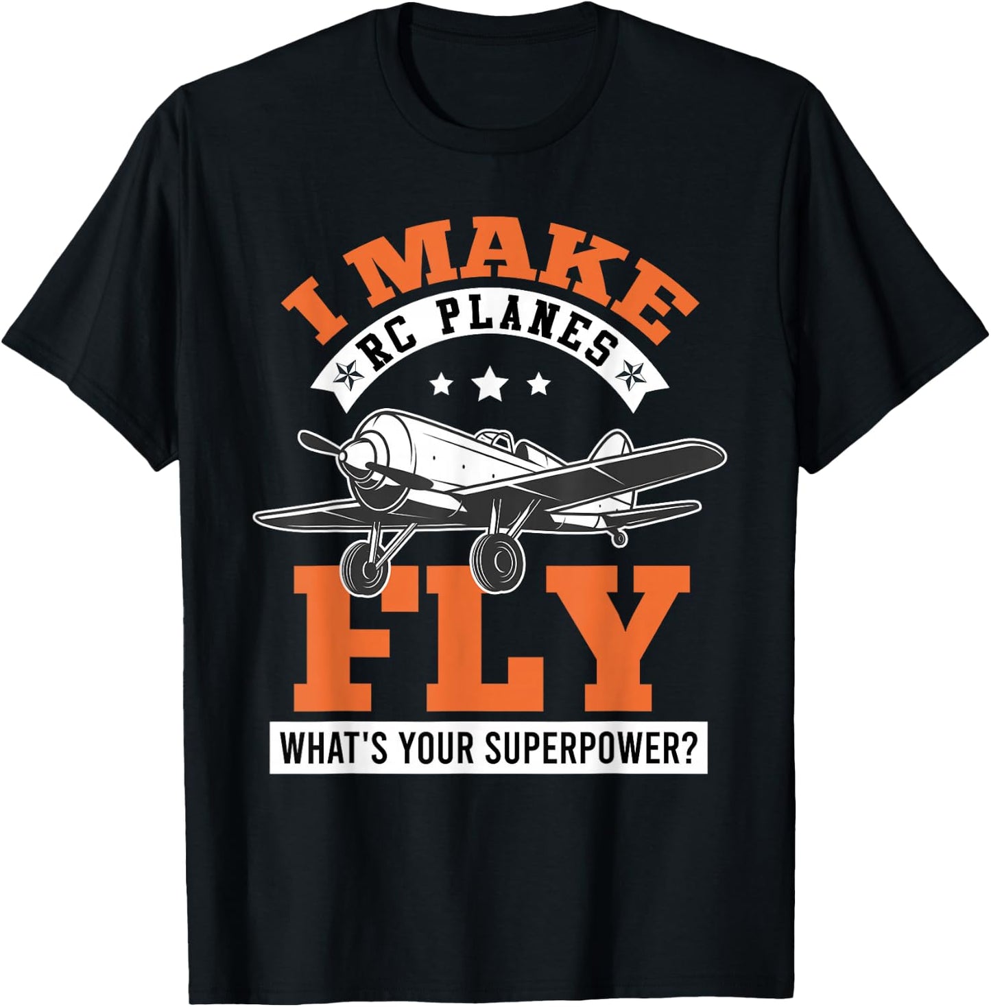 RC Plane I make RC Planes Fly Model Airplane Pilot T-Shirt - T-Shirt | Black