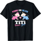 Pink Or Blue Titi Loves You Baby Gender Reveal Party T-Shirt - T-Shirt | Black