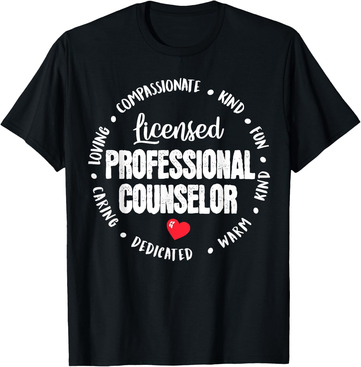 LPC Licensed Professional Counselor School Counseling Office T-Shirt - T-Shirt | Black