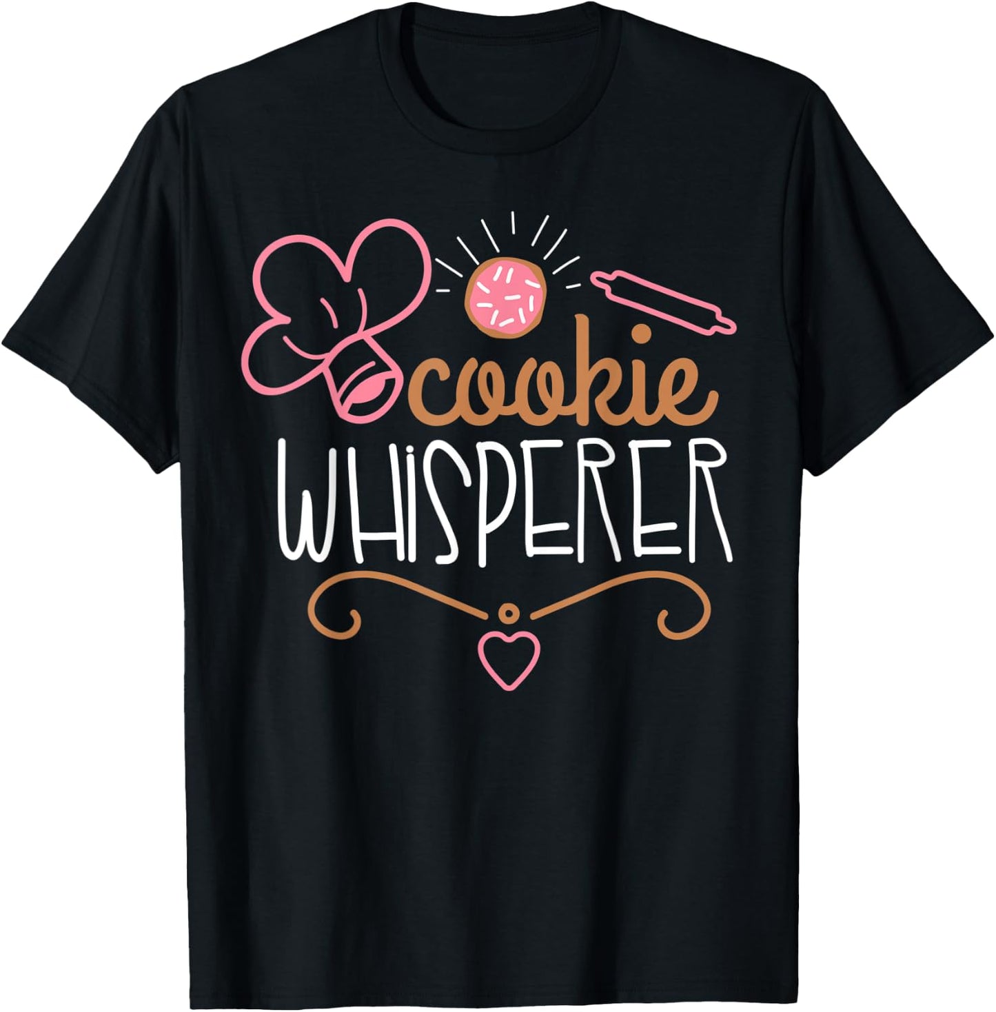 Cookie Whisperer Design Cookie Decorating Design T-Shirt - T-Shirt | Black