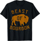 Beast of Bourbon Whiskey Drinker T-Shirt - T-Shirt | Black