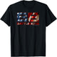 BattleBots Logo American Flag Fill Small T-Shirt - T-Shirt | Black