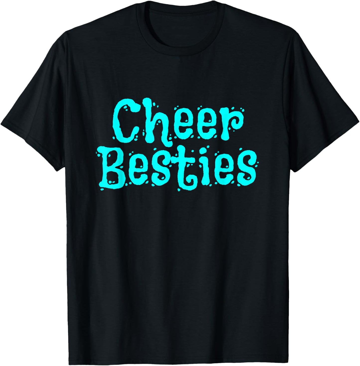 Best Cheer Friend Cheerleader Besties T-Shirt - T-Shirt | Black