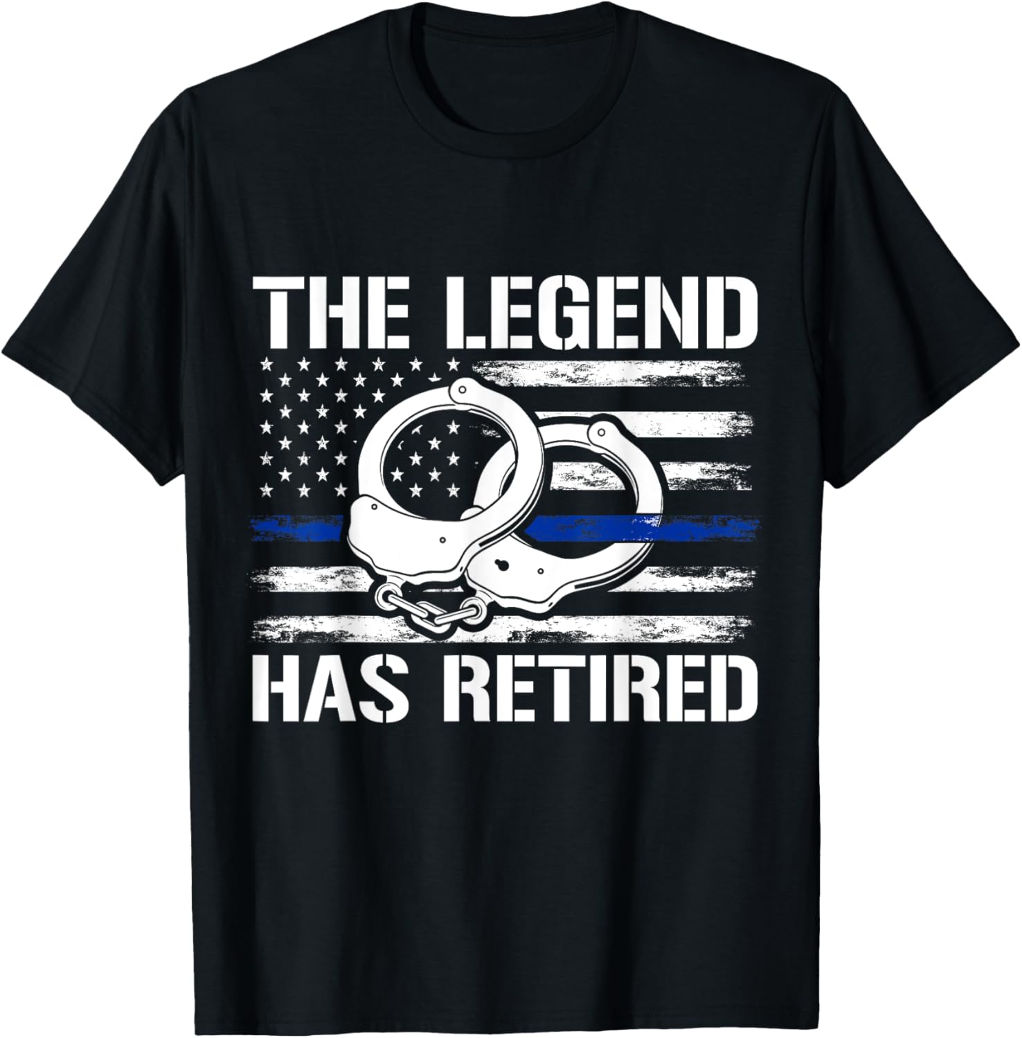 The Legend Has Retired Police T-Shirt - T-Shirt | Black
