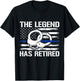 The Legend Has Retired Police T-Shirt - T-Shirt | Black