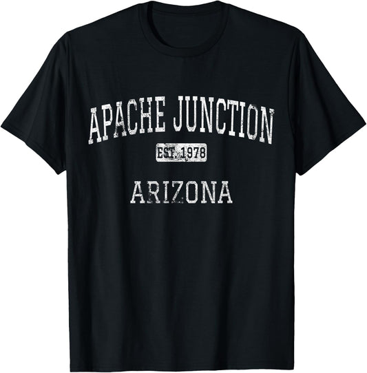 Apache Junction Arizona AZ Vintage T-Shirt - T-Shirt | Black