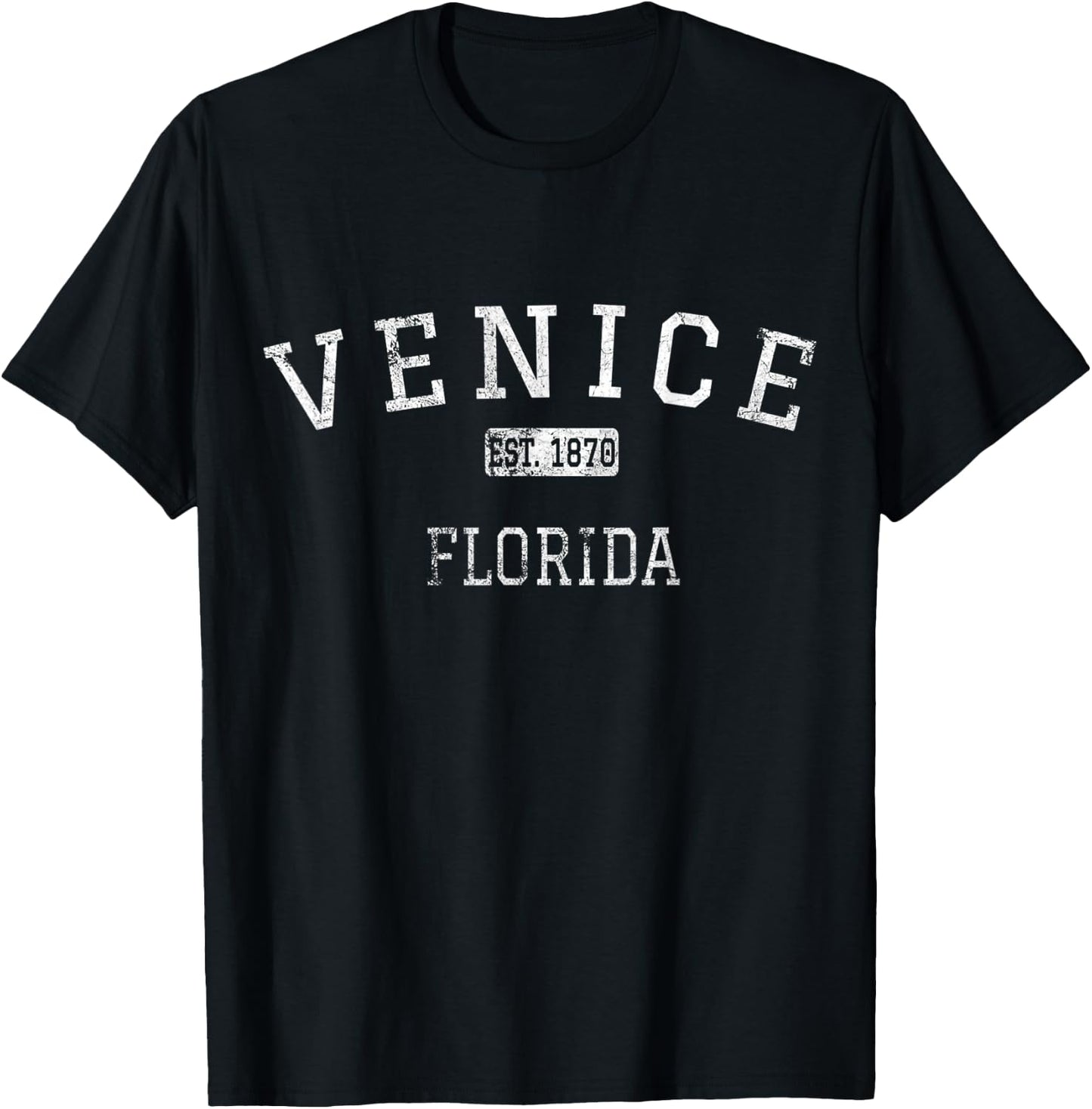 Venice Florida FL Vintage T-Shirt - T-Shirt | Black