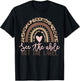 Special Education See The Able Not Label Leopard Rainbow T-Shirt - T-Shirt | Black