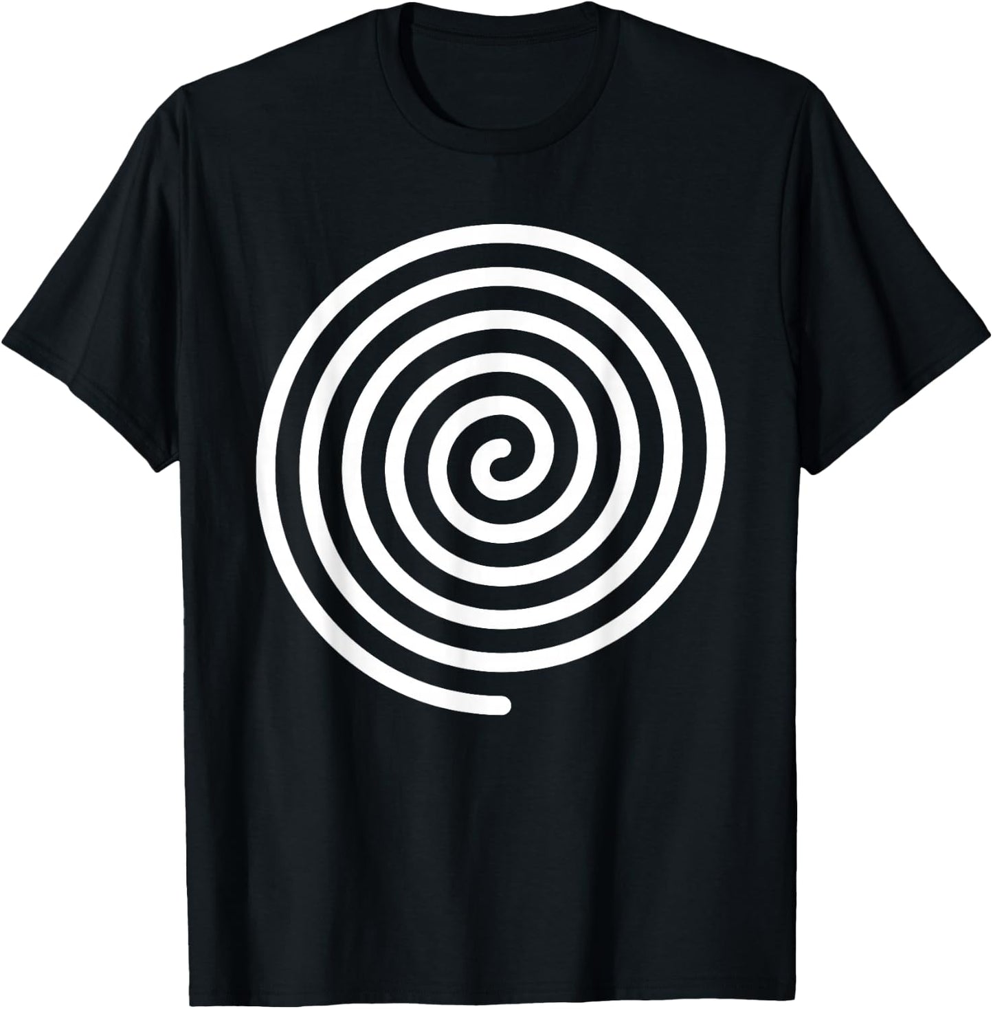 Hypnotic Spiral Gyro Graphic And Spinning Top Design Artist T-Shirt - T-Shirt | Black
