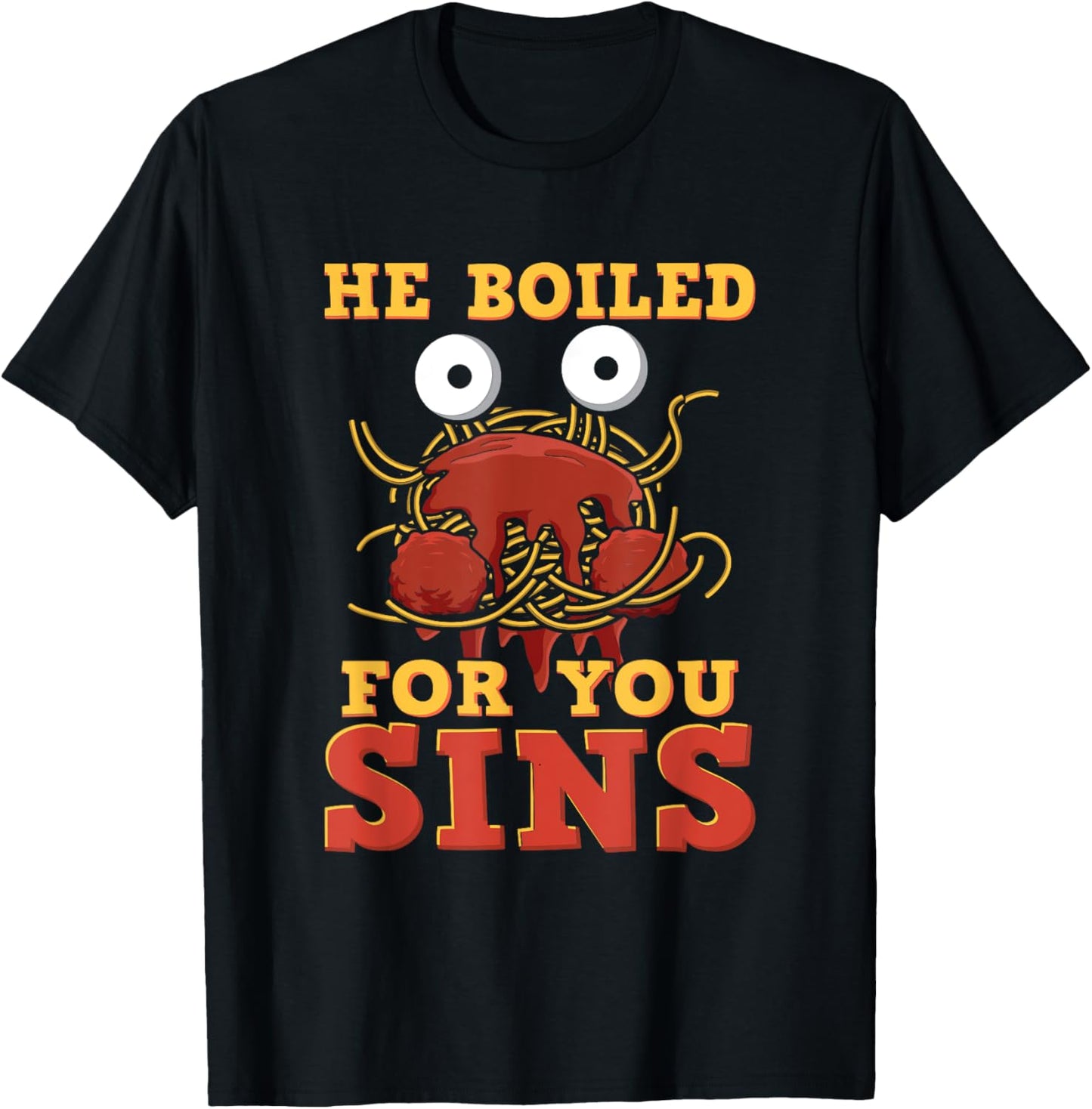flying spaghetti monster - FSM T-Shirt - T-Shirt | Black