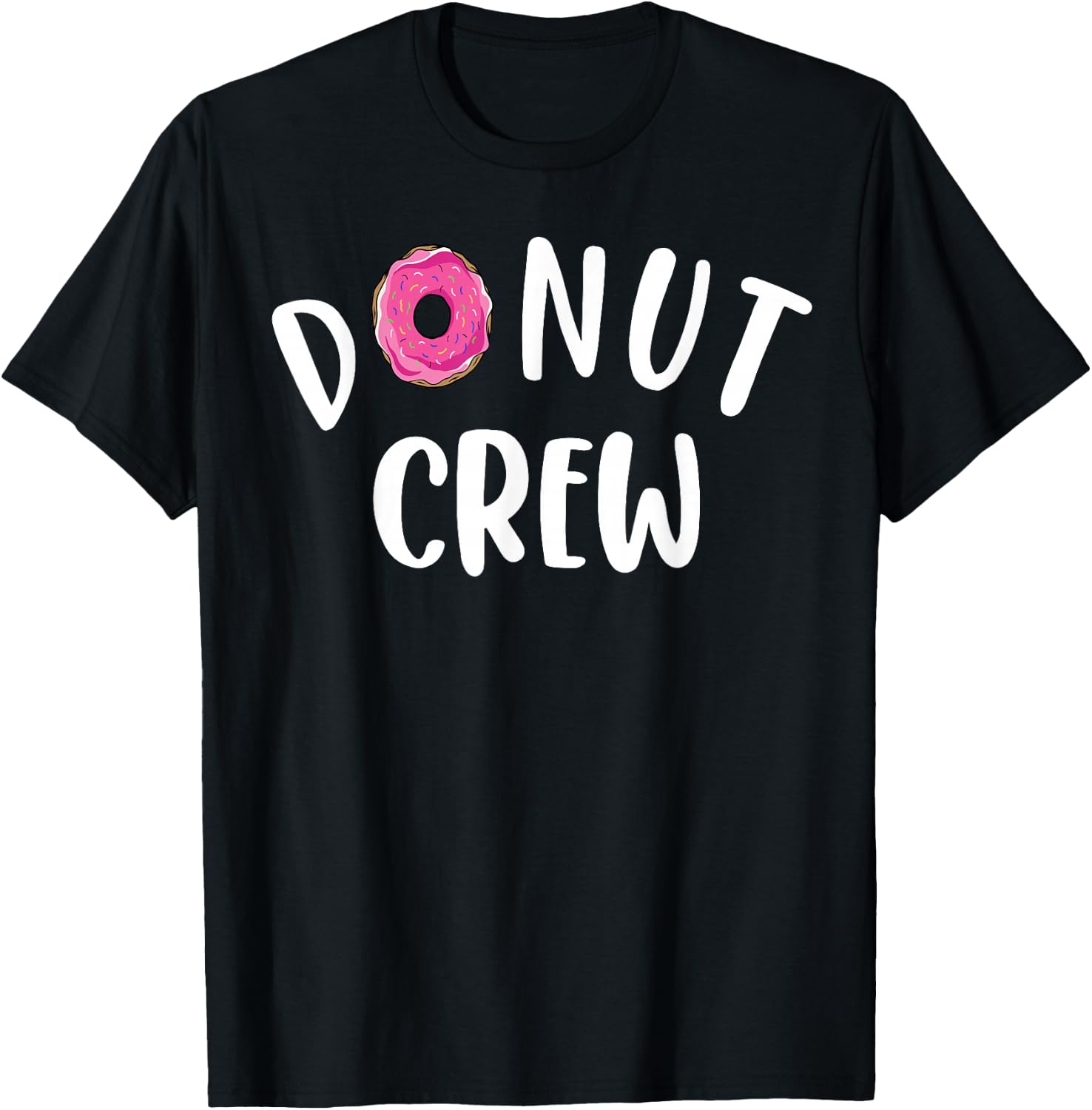 Funny Donut Crew Design Women Kids Donut Squad Lover T-Shirt - T-Shirt | Black