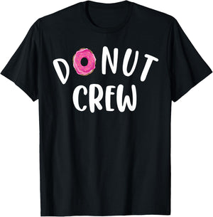 Funny Donut Crew Design Women Kids Donut Squad Lover T-Shirt - T-Shirt | Black
