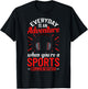 Sports Commentator Sportscaster Sport Announcer T-Shirt - T-Shirt | Black