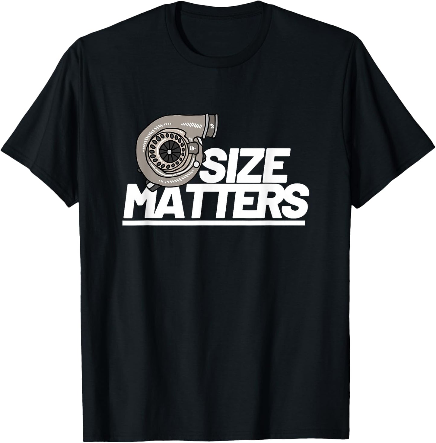 Size Matters Turbo Car Show T-Shirt - T-Shirt | Black