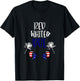 Red White and Due 4th of July Pregnancy Pregnant with Twins T-Shirt - T-Shirt | Black