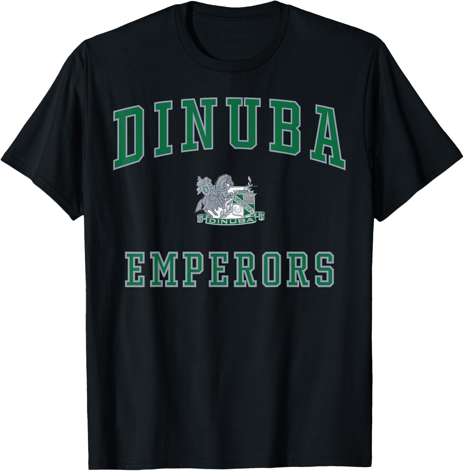 Dinuba High School Emperors C1 T-Shirt - T-Shirt | Black