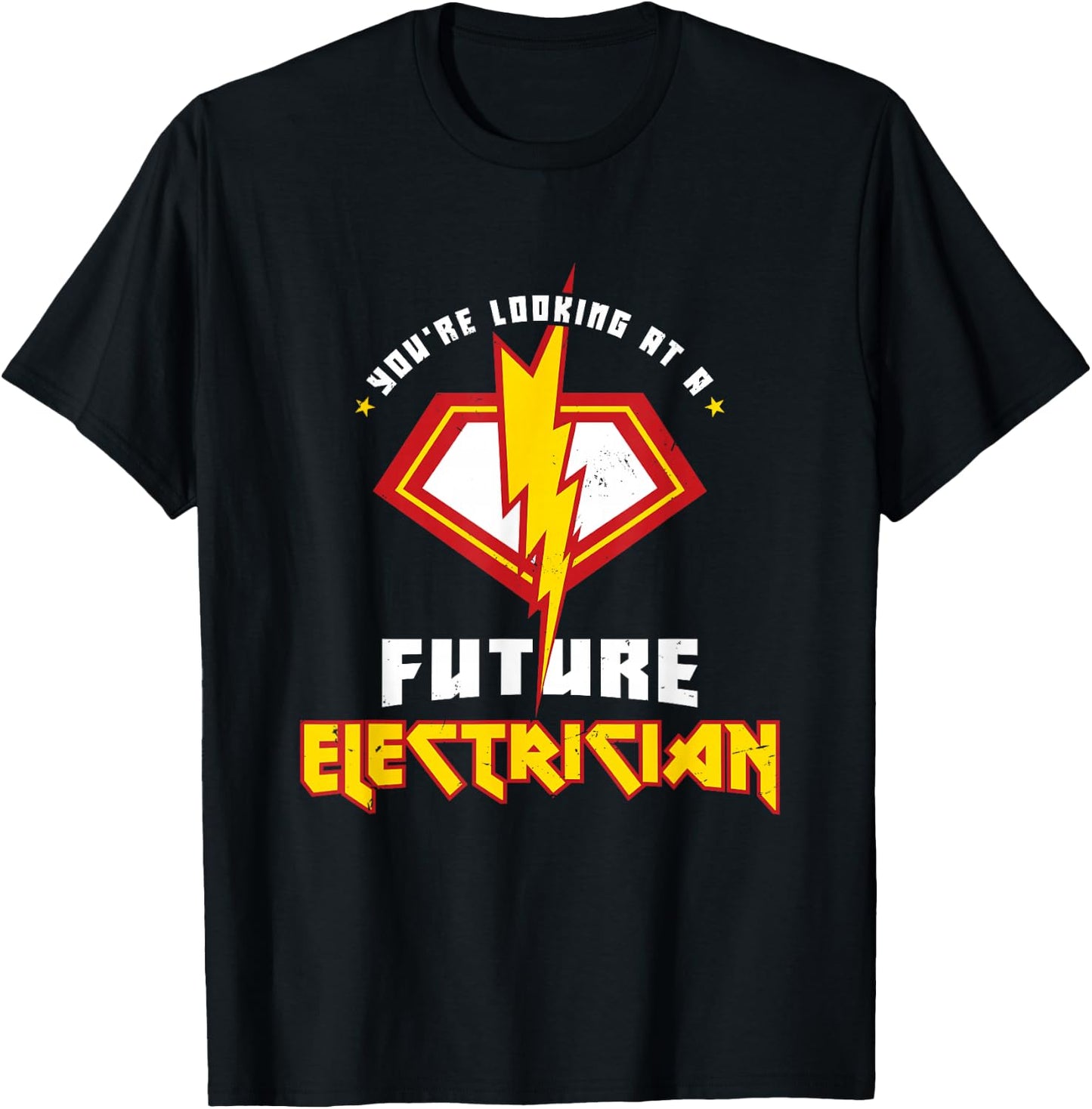 Future Electrician Electrical Engineer Lineman Kids Son T-Shirt - T-Shirt | Black