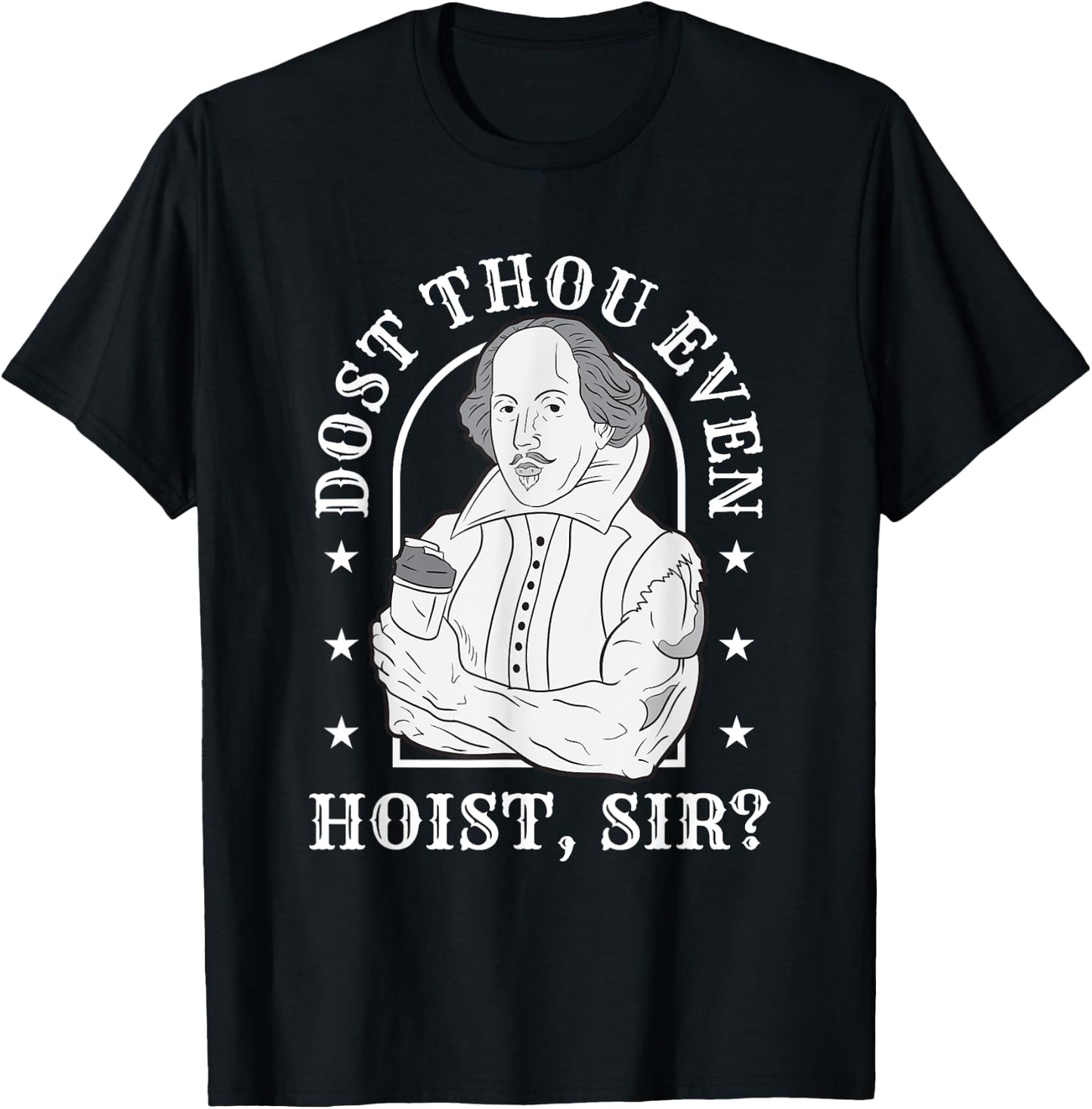 Dost Thou Even Hoist Sir Fitness T-Shirt - T-Shirt | Black